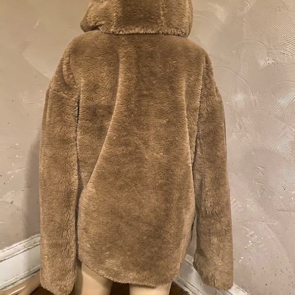 Zara Sherpa hooded coat size XS - Picture 8 of 12
